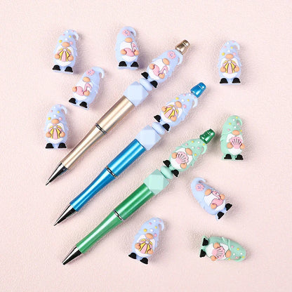 3D silicone beads cartoon dwarf glue beads jewelry DIY beaded silicone beads