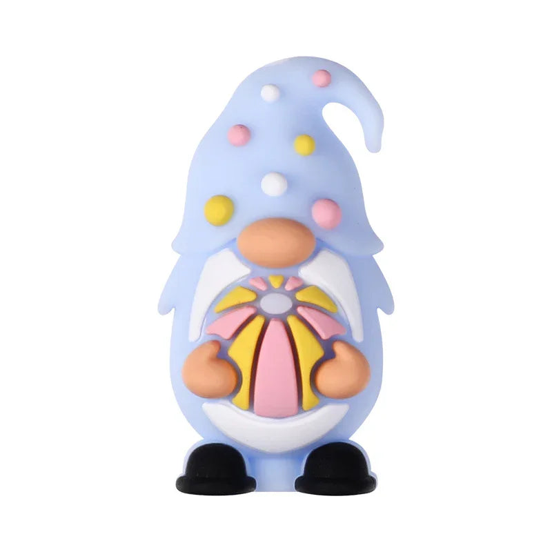 3D silicone beads cartoon dwarf glue beads jewelry DIY beaded silicone | Silicone Bead for DIY Bracelet & Keychain Making