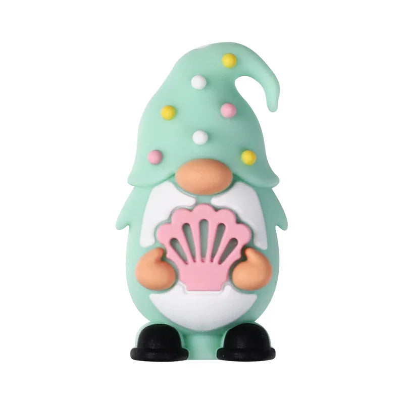 3D silicone beads cartoon dwarf glue beads jewelry DIY beaded silicone | Silicone Bead for DIY Bracelet & Keychain Making