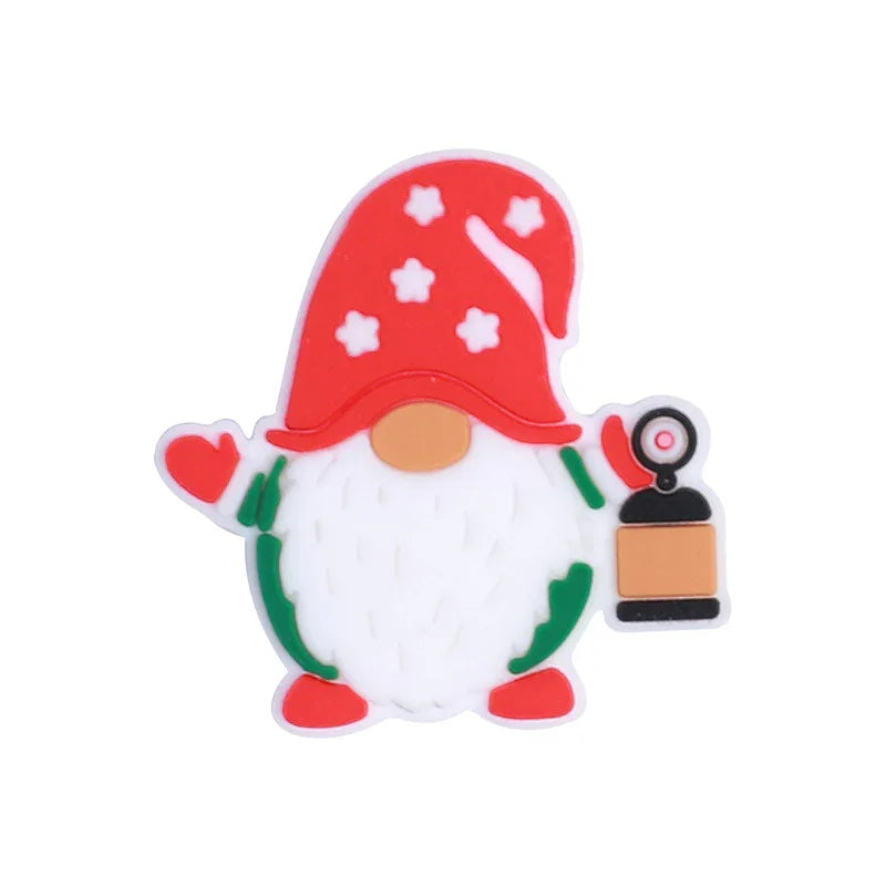 Christmas silicone beads cartoon KT cat loose beads | Silicone Bead for DIY Bracelet & Keychain Making