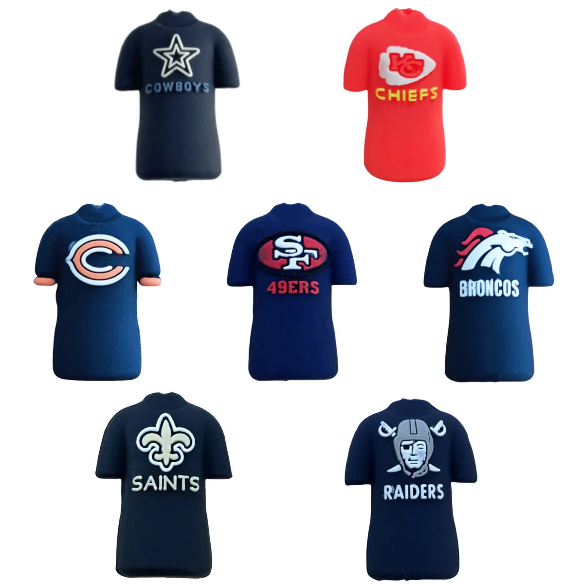 NFL team jersey series Silicone focal beads DIY pen bead accessories | DIY Sports Fan Bracelet & Keychain Craft Bead