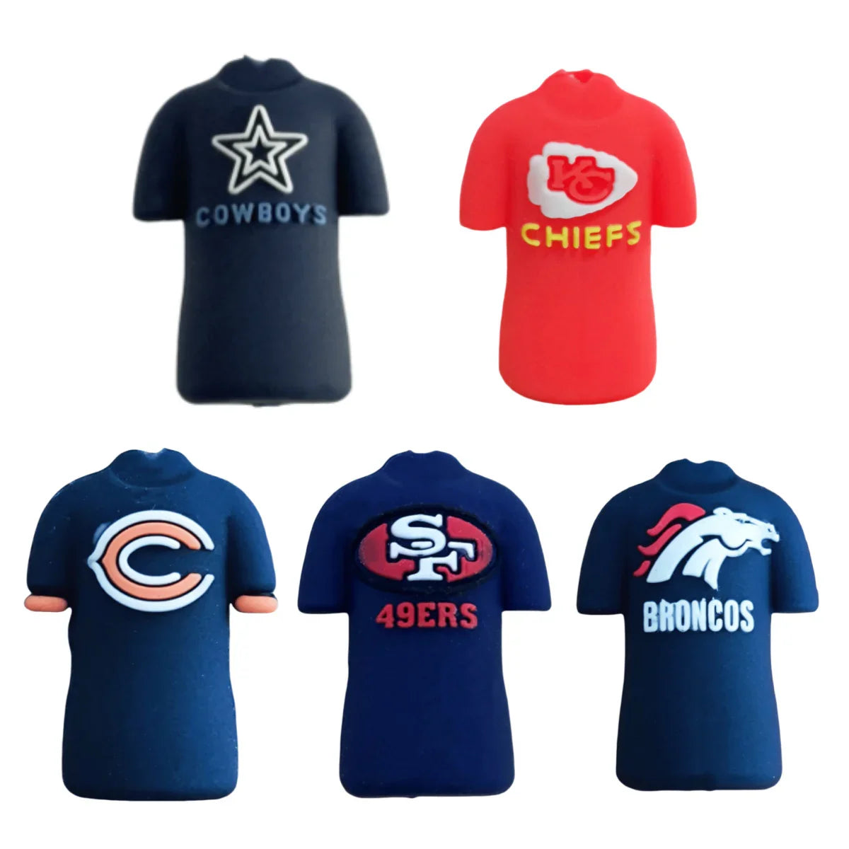 NFL team jersey series Silicone focal beads DIY pen bead accessories | DIY Sports Fan Bracelet & Keychain Craft Bead