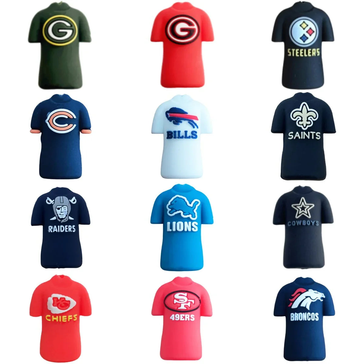 NFL team jersey series Silicone focal beads DIY pen bead accessories | DIY Sports Fan Bracelet & Keychain Craft Bead