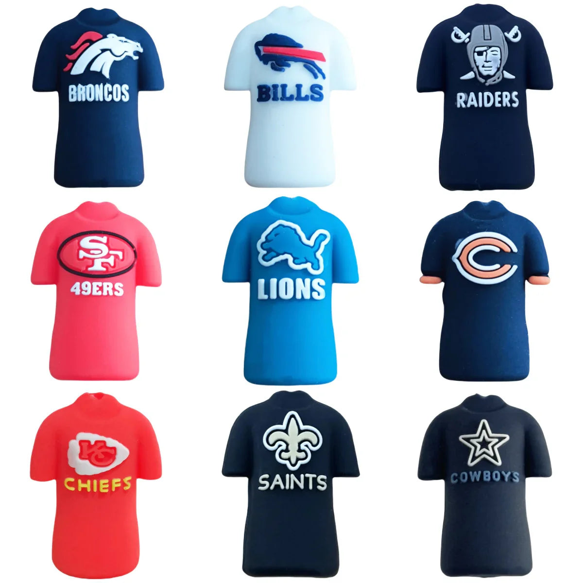 NFL team jersey series Silicone focal beads DIY pen bead accessories | DIY Sports Fan Bracelet & Keychain Craft Bead