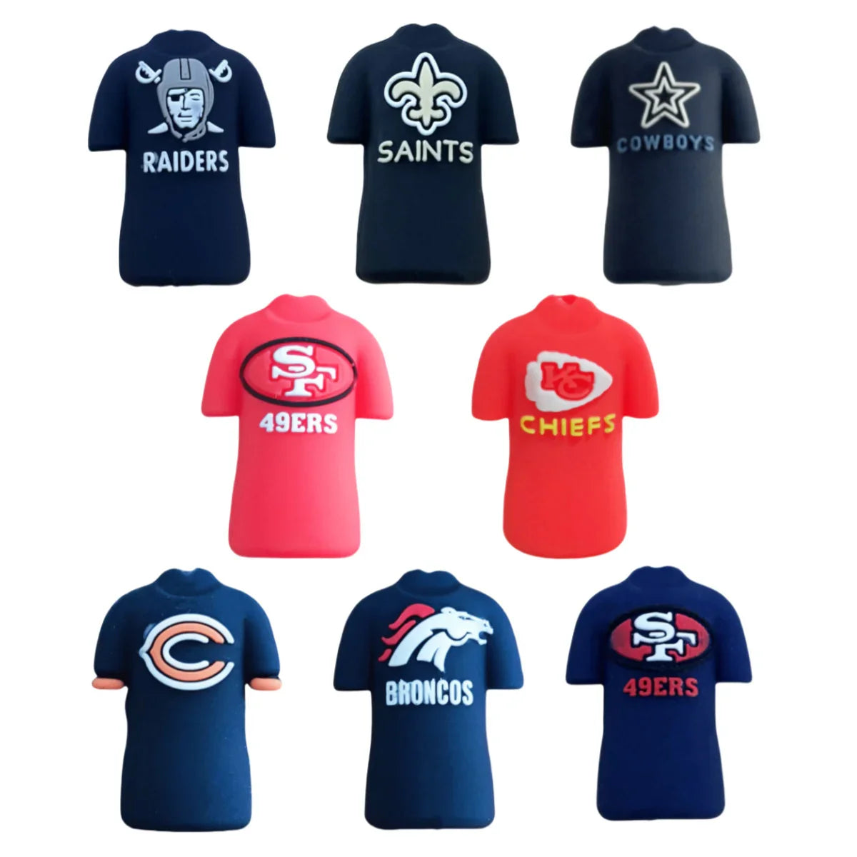 NFL team jersey series Silicone focal beads DIY pen bead accessories | DIY Sports Fan Bracelet & Keychain Craft Bead