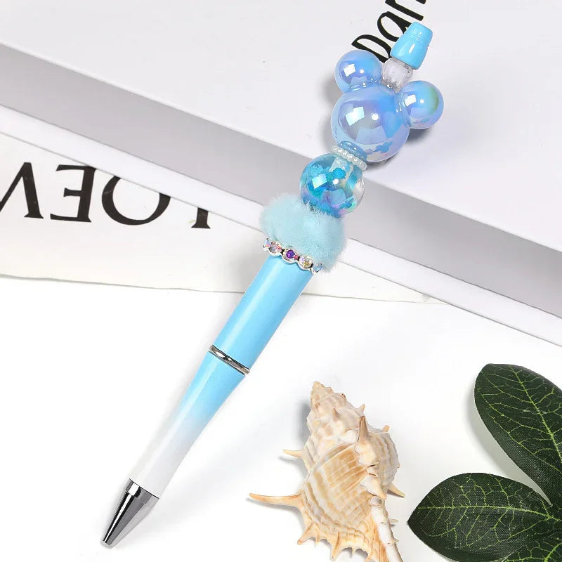 UV electroplating solid color Mickey Mouse vertical hole beads DIY beads | DIY Sports Fan Bracelet & Keychain Craft Bead