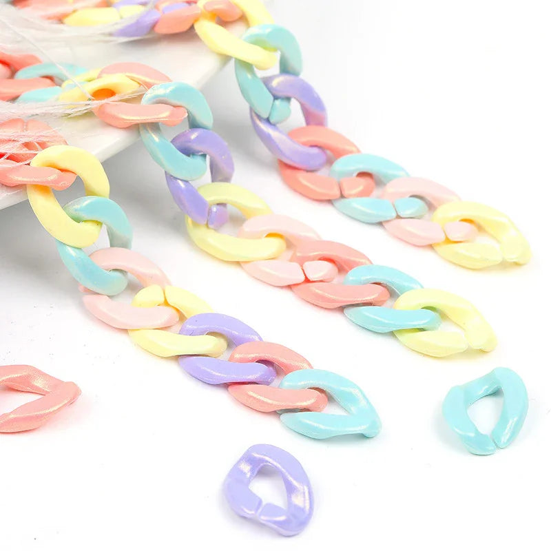 Acrylic mixed color beads plastic love five-pointed star through hole beads 500G | DIY Keychain Bracelet Making Supply