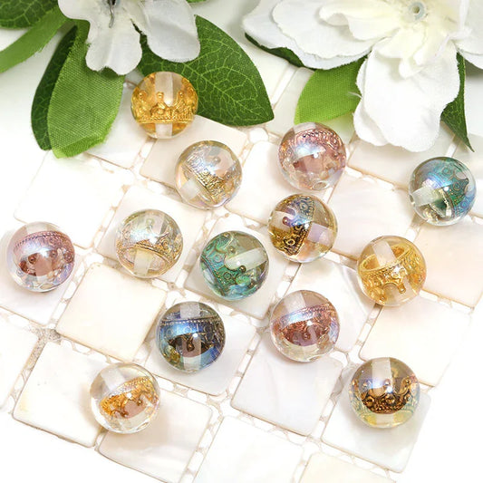 Golden Crown Colorful Straight Beads