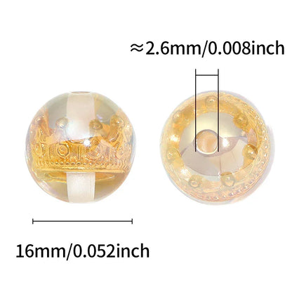 Golden Crown Colorful Straight Beads