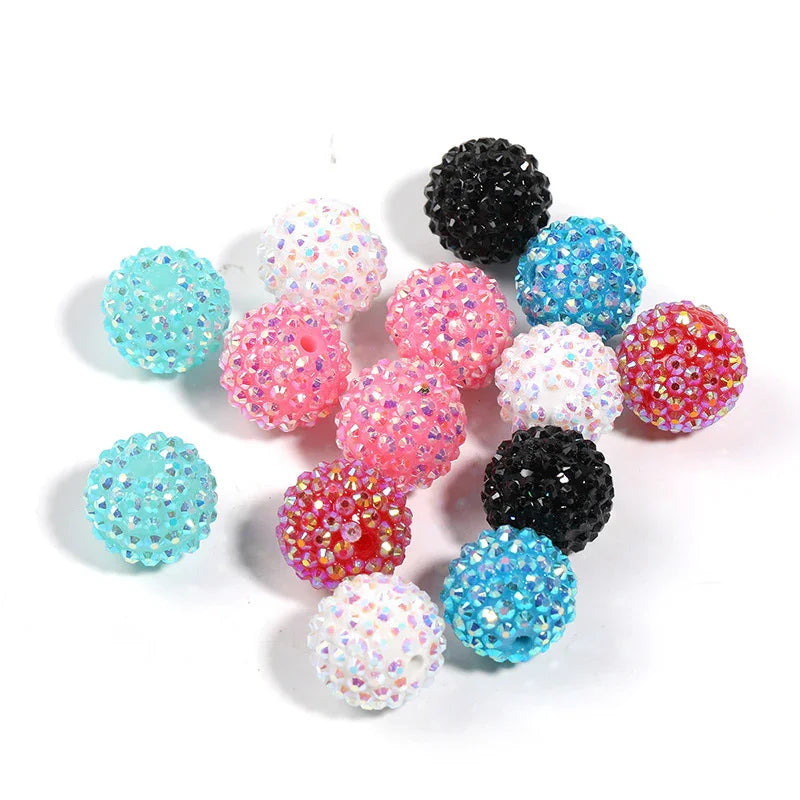 Full Diamond Bayberry Ball Acrylic Flash Diamond Ball 20MM Random | Acrylic Bead for DIY Bracelet Keychain Jewelry Making