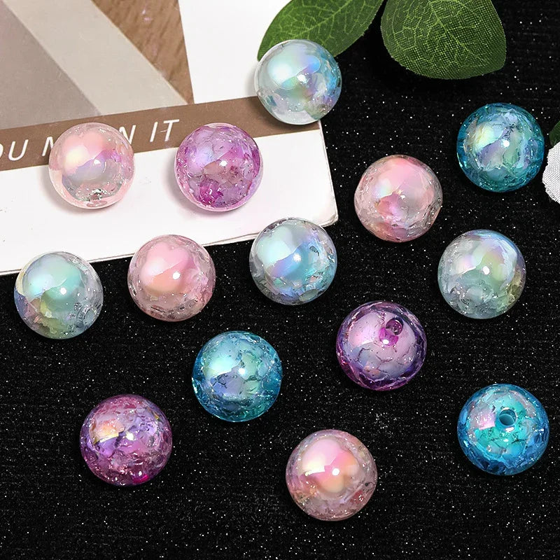 Acrylic Crack Beads | Acrylic Bead for DIY Bracelet Keychain Jewelry Making
