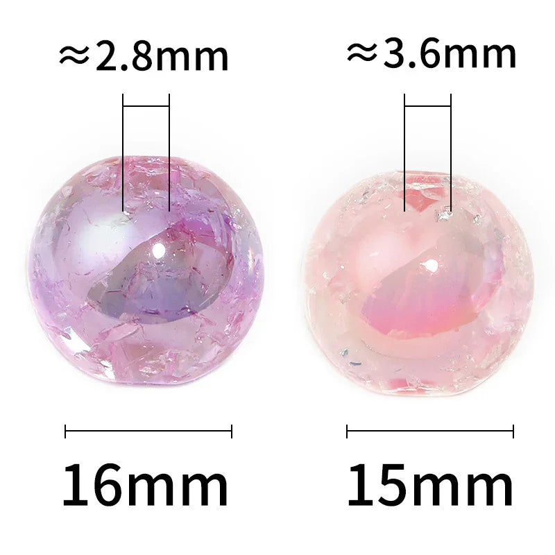 Acrylic Crack Beads | Acrylic Bead for DIY Bracelet Keychain Jewelry Making