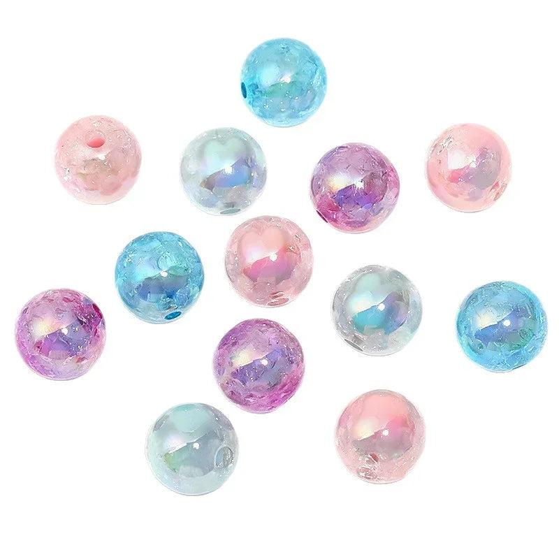 Acrylic Crack Beads | Acrylic Bead for DIY Bracelet Keychain Jewelry Making