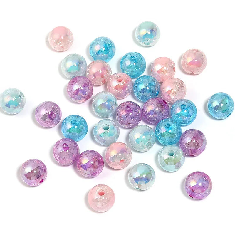 Acrylic Crack Beads | Acrylic Bead for DIY Bracelet Keychain Jewelry Making