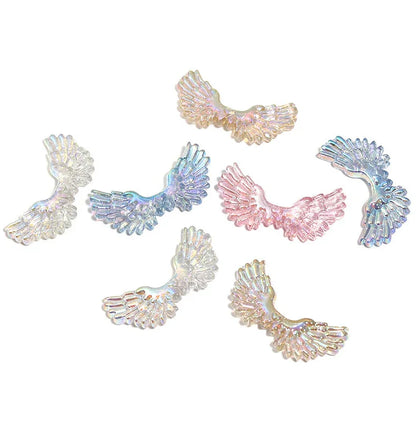 Luminous Resin Angel Wings Straight Beads