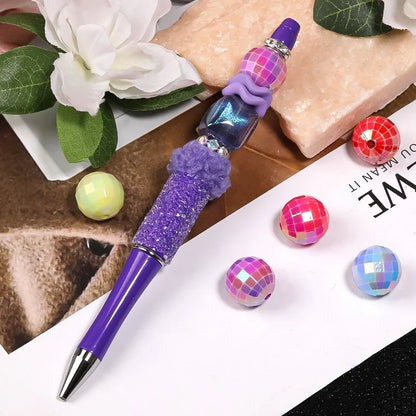 Acrylic UV plated color check beads disco beads 16MM