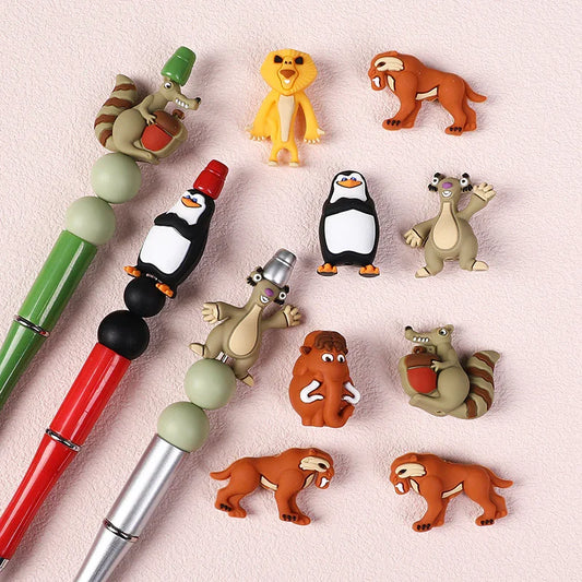 3D Silicone Beads Drop Gel Stereo Cartoon Animal Beads