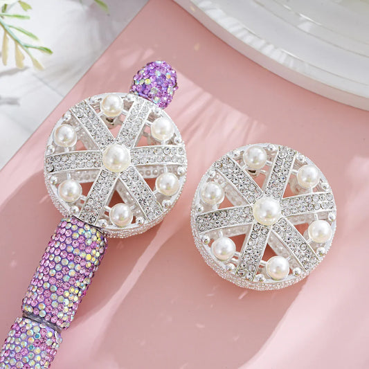 Silver Alloy Beads Large Crown Straight Bead
