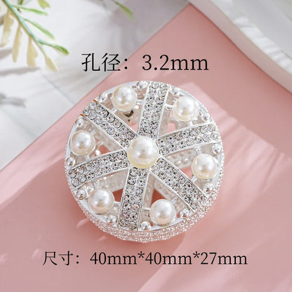 Silver Alloy Beads Large Crown Straight Bead