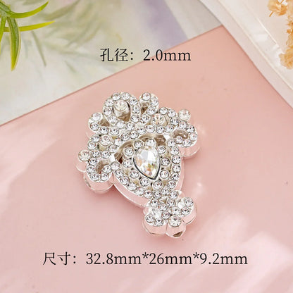 Zinc Alloy Full Diamond Super Flash Auspicious Knot Wuliji Diamond