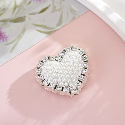 Alloy Full-diamond Love-shaped Beaded Pen