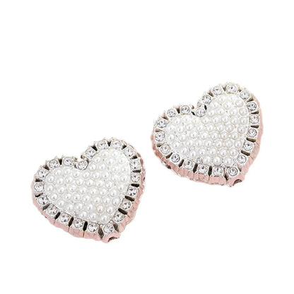 Alloy Full-diamond Love-shaped Beaded Pen