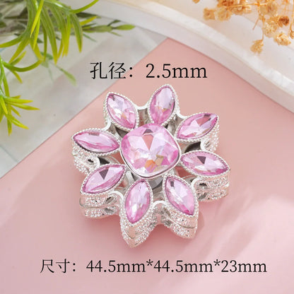 Silver Alloy Beads Big  Sun Flower Straight Bead