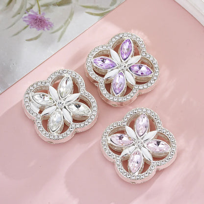 Double sided alloy crystal flowers