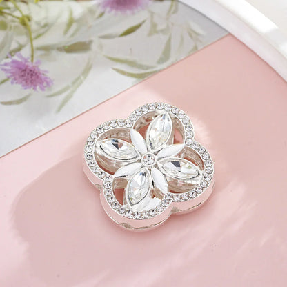 Double sided alloy crystal flowers