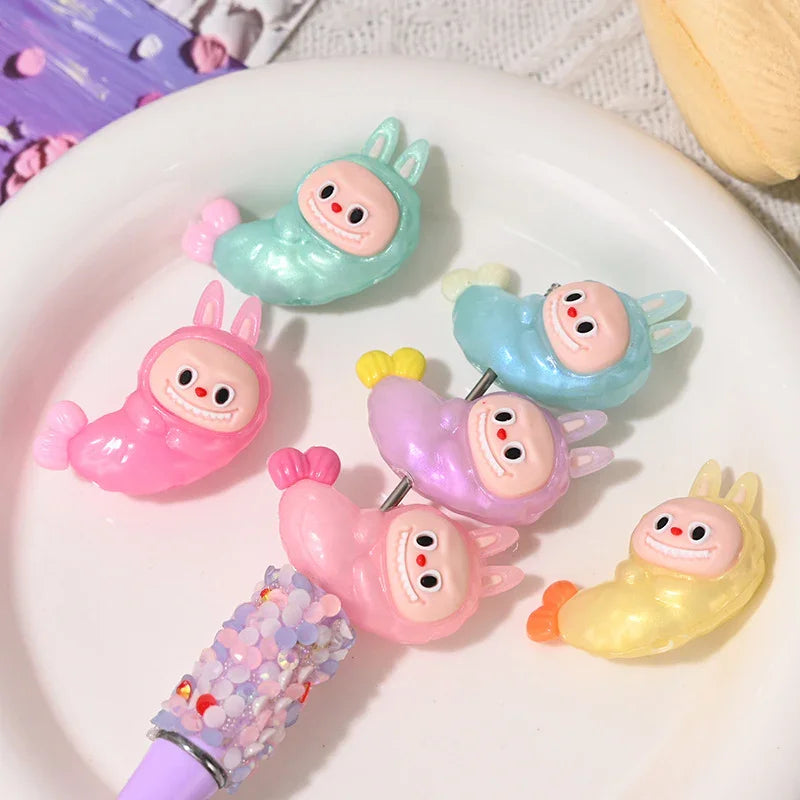 Soft Silicone Rab Cloth Fried Shrimp Rubber Beads | Silicone Bead for DIY Bracelet & Keychain Making