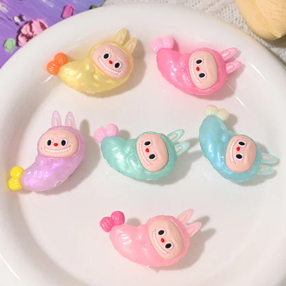 Soft Silicone Rab Cloth Fried Shrimp Rubber Beads