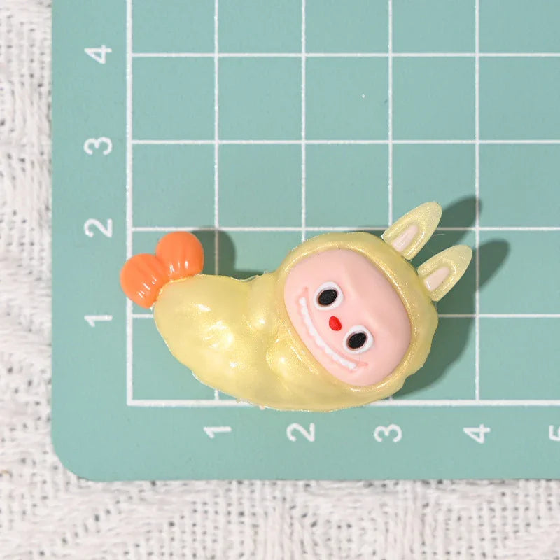 Soft Silicone Rab Cloth Fried Shrimp Rubber Beads