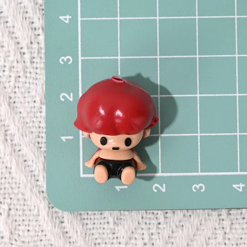 Cartoon Bubble Matt Sitting Little Sweet Bean Dimoo Rubber Beads