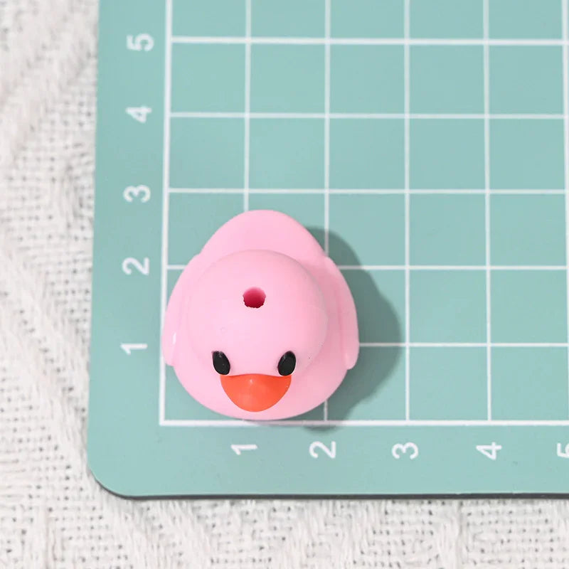 New Cute Three-dimensional Little Duck Rubber Beads