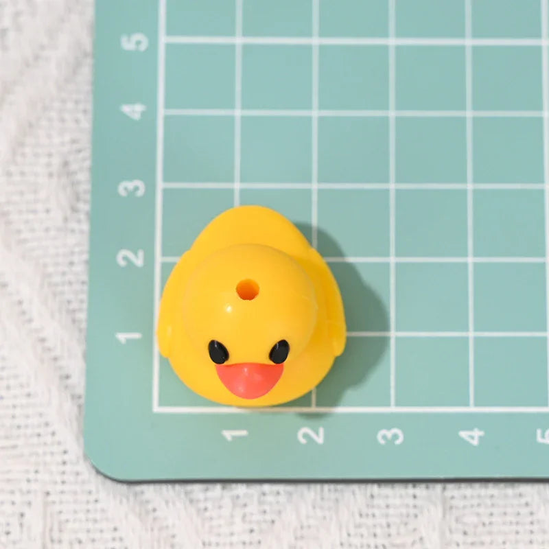 New Cute Three-dimensional Little Duck Rubber Beads