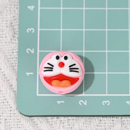 Cartoon Soft Rubber Mickey Jingle Three-dimensional Big Head Rubber Beads