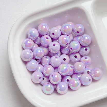 8-12mm Mabei Luminous Solid Straight Hole Beads