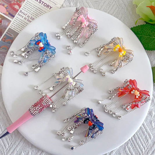 Handmade Bowknot Tassel Loose Beads
