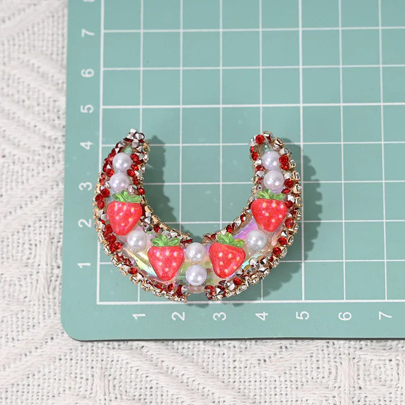 Handmade Fruit Moon Hole-shaped Beads