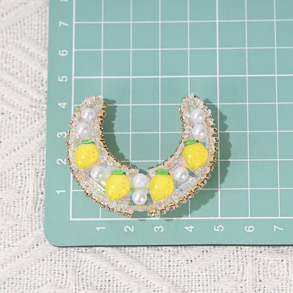 Handmade Fruit Moon Hole-shaped Beads