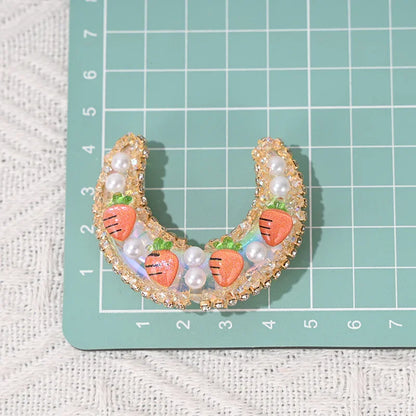 Handmade Fruit Moon Hole-shaped Beads
