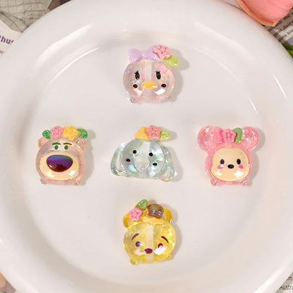 Cartoon Nini elephant Winnie bear adorable grain with holes and loose beads
