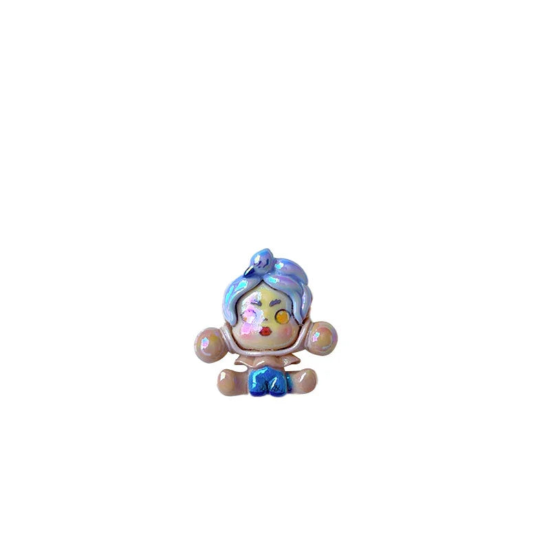 UV Plated Bubble Matt Girl Straight Beads