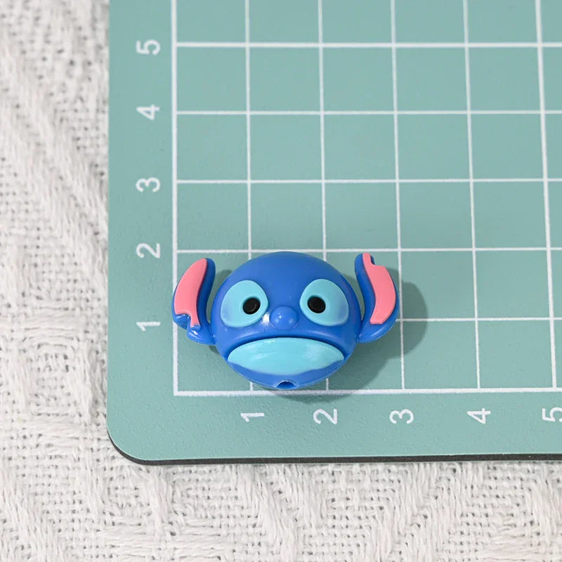 cartoon small animal soft rubber beads with holes | Acrylic Bead for DIY Bracelet Keychain Jewelry Making