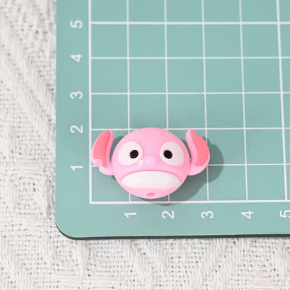 cartoon small animal soft rubber beads with holes