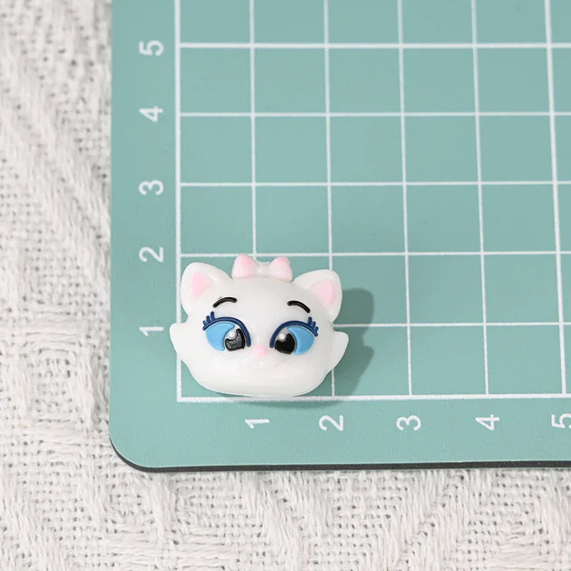 cartoon small animal soft rubber beads with holes | Acrylic Bead for DIY Bracelet Keychain Jewelry Making