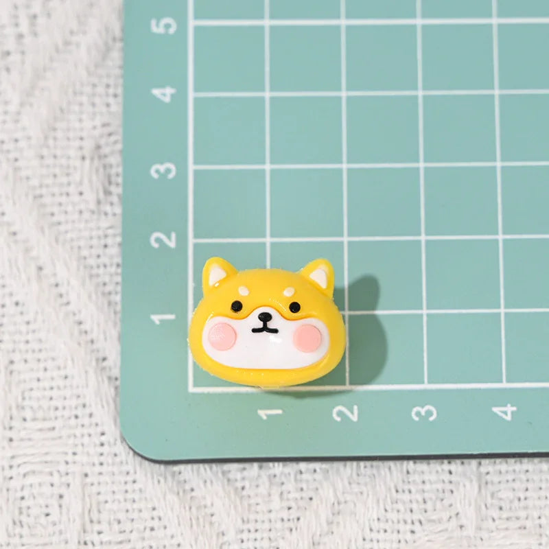 cartoon small animal soft rubber beads with holes | Acrylic Bead for DIY Bracelet Keychain Jewelry Making