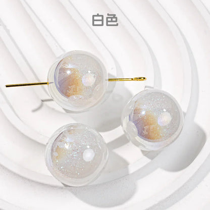 Mermaid 16mm Round Beaded Through-hole Mobile Phone Chain Diy Material Loose Beads 16mm Bracelet