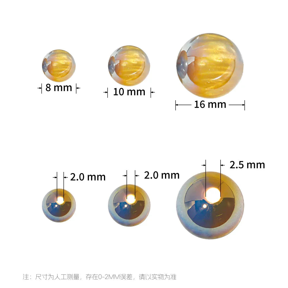 20PCS Crystal Glaze Thousand Color Clouds Beads Beads | Acrylic Bead for DIY Bracelet Keychain Jewelry Making