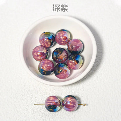 20PCS Crystal Glaze Thousand Color Clouds Beads Beads